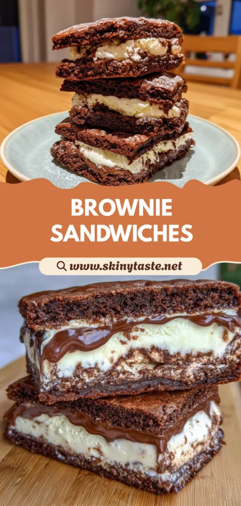 Brownie Ice Cream Sandwiches