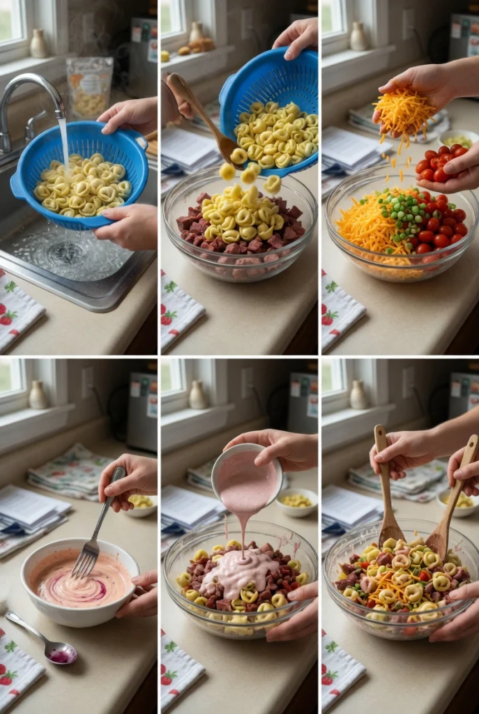 Cheddar Smoked Beef Ranch Tortellini Salad
