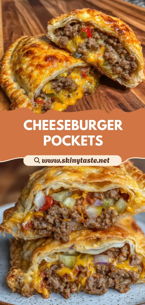Cheeseburger Pockets: Quick & Tasty Puff Pastry Burgers for Dinner 10 Cheeseburger Pockets