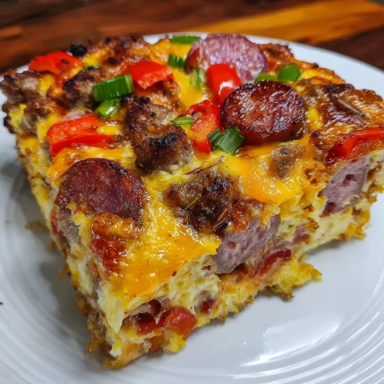 Cheesy 3-Meat Breakfast Casserole