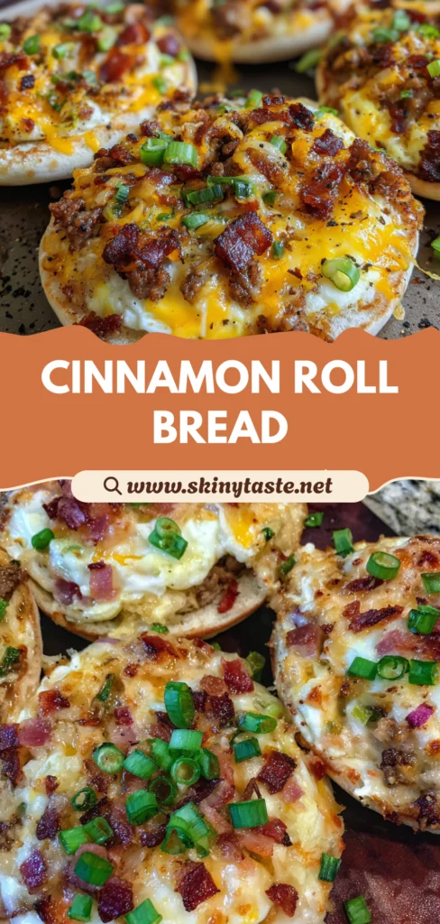 Cheesy English Muffin Breakfast Pizzas