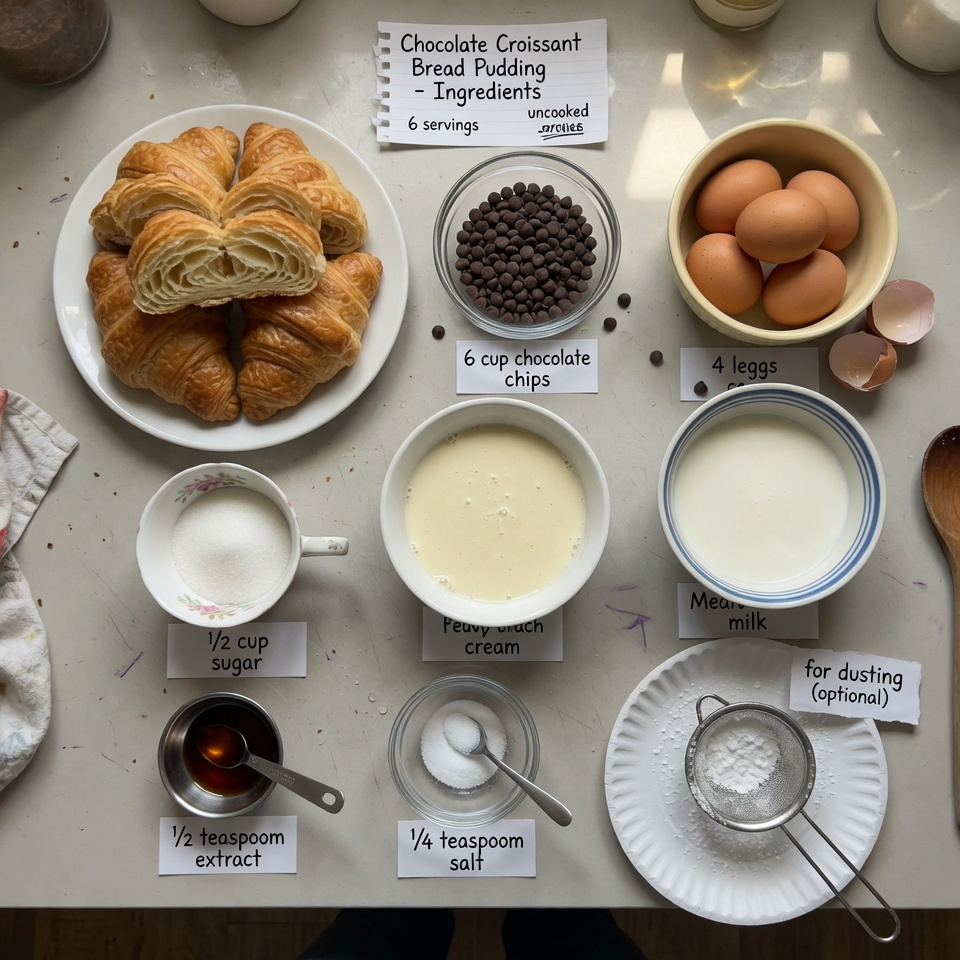 Chocolate Croissant Breakfast Bake