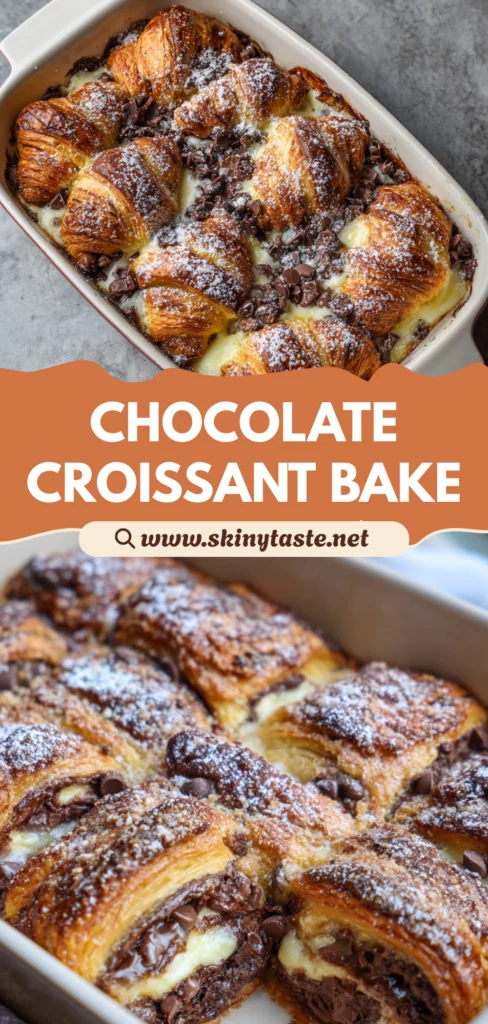 Chocolate Croissant Breakfast Bake