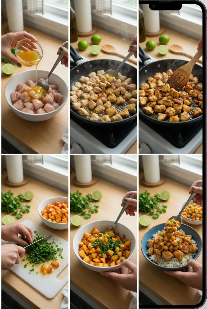 Cilantro-Lime Honey Chicken Bowls