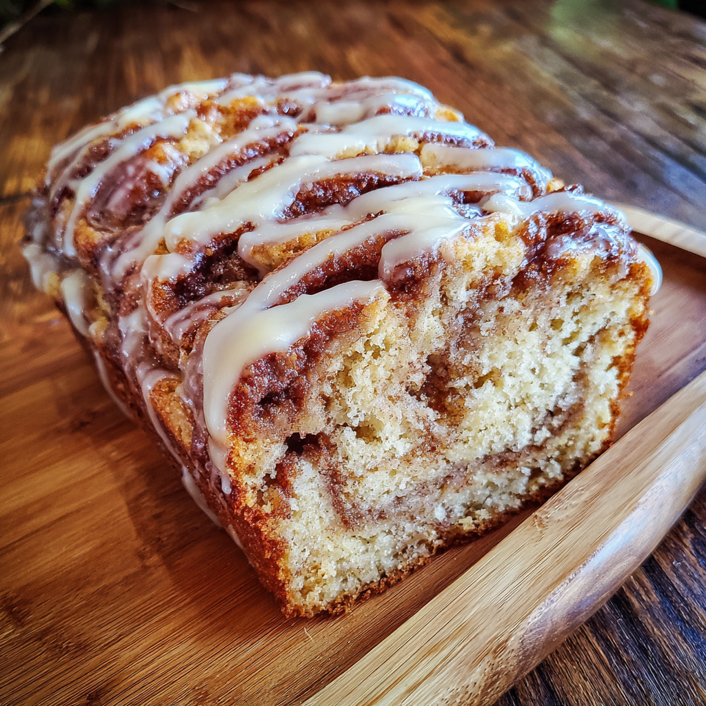 Cinnamon Roll Banana Bread Easy Quick Recipe for Moist Breakfast 9 Cinnamon Roll Banana Bread