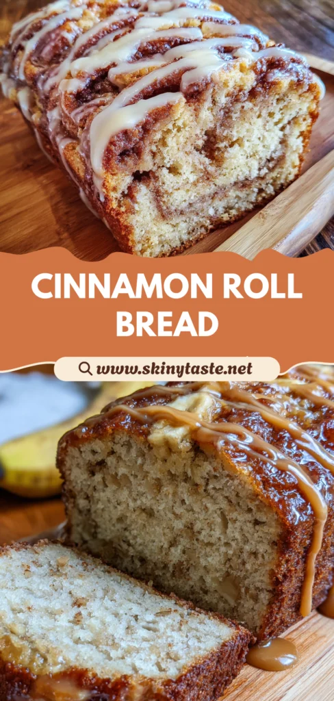 Cinnamon Roll Banana Bread Easy Quick Recipe for Moist Breakfast 10 Cinnamon Roll Banana Bread