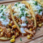 Corn Tortilla White Chicken Chili Tacos