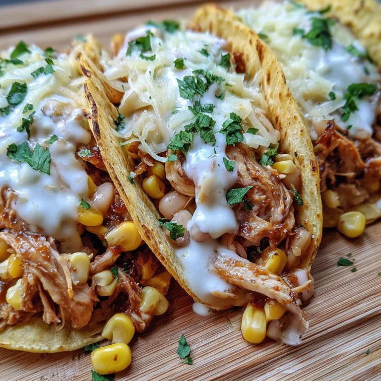 Corn Tortilla White Chicken Chili Tacos