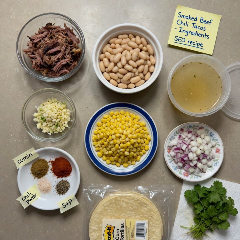 Corn Tortilla White Chicken Chili Tacos