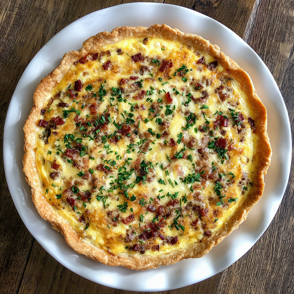 Cowboy Quiche: Easy Smoked Beef Breakfast Pie with Flaky Crust 8 Cowboy Quiche
