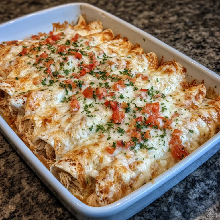 Creamy Queso Chicken Enchiladas