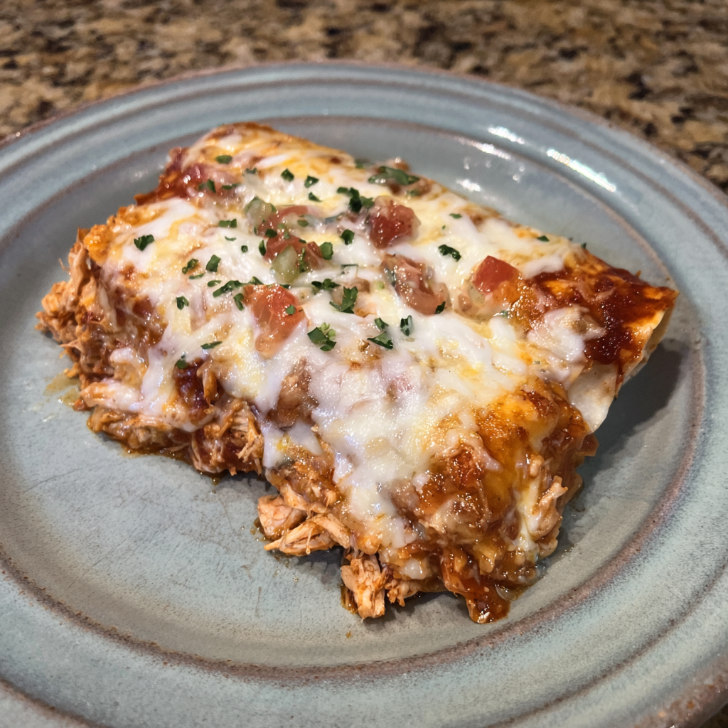 Creamy Queso Chicken Enchiladas