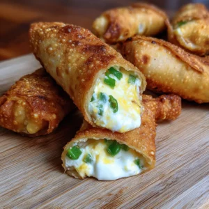 Crispy Jalapeno Popper Egg Rolls