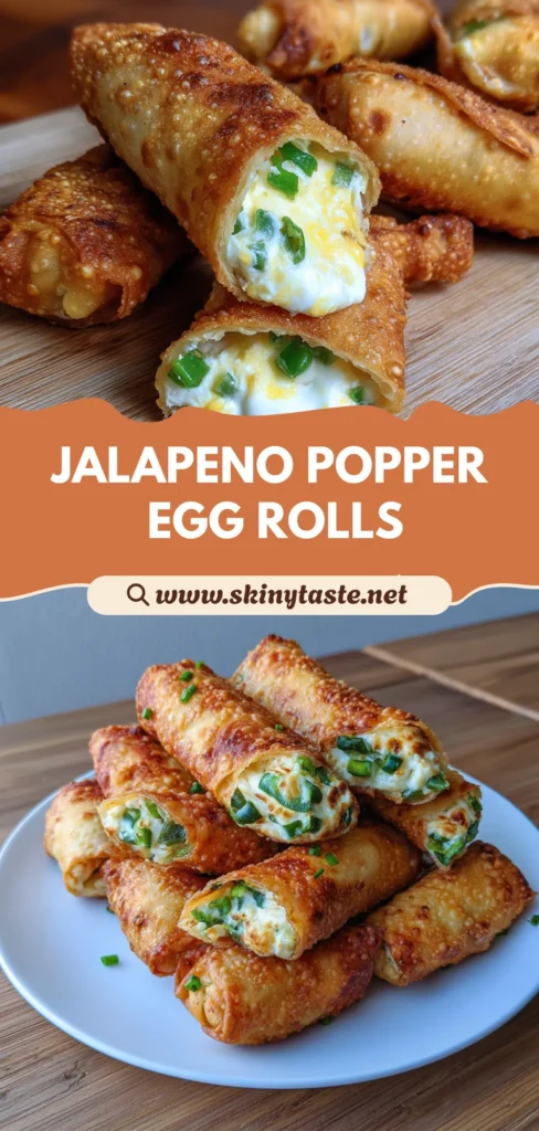 Crispy Jalapeno Popper Egg Rolls