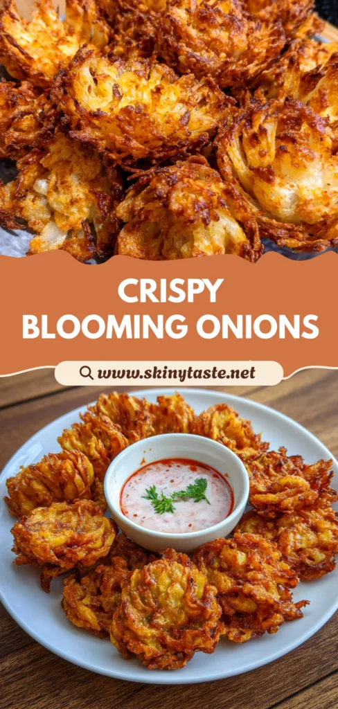 Air Fryer Crispy Mini Blooming Onions Recipe – Easy 15-Minute Snack 10 Crispy Mini Blooming Onions