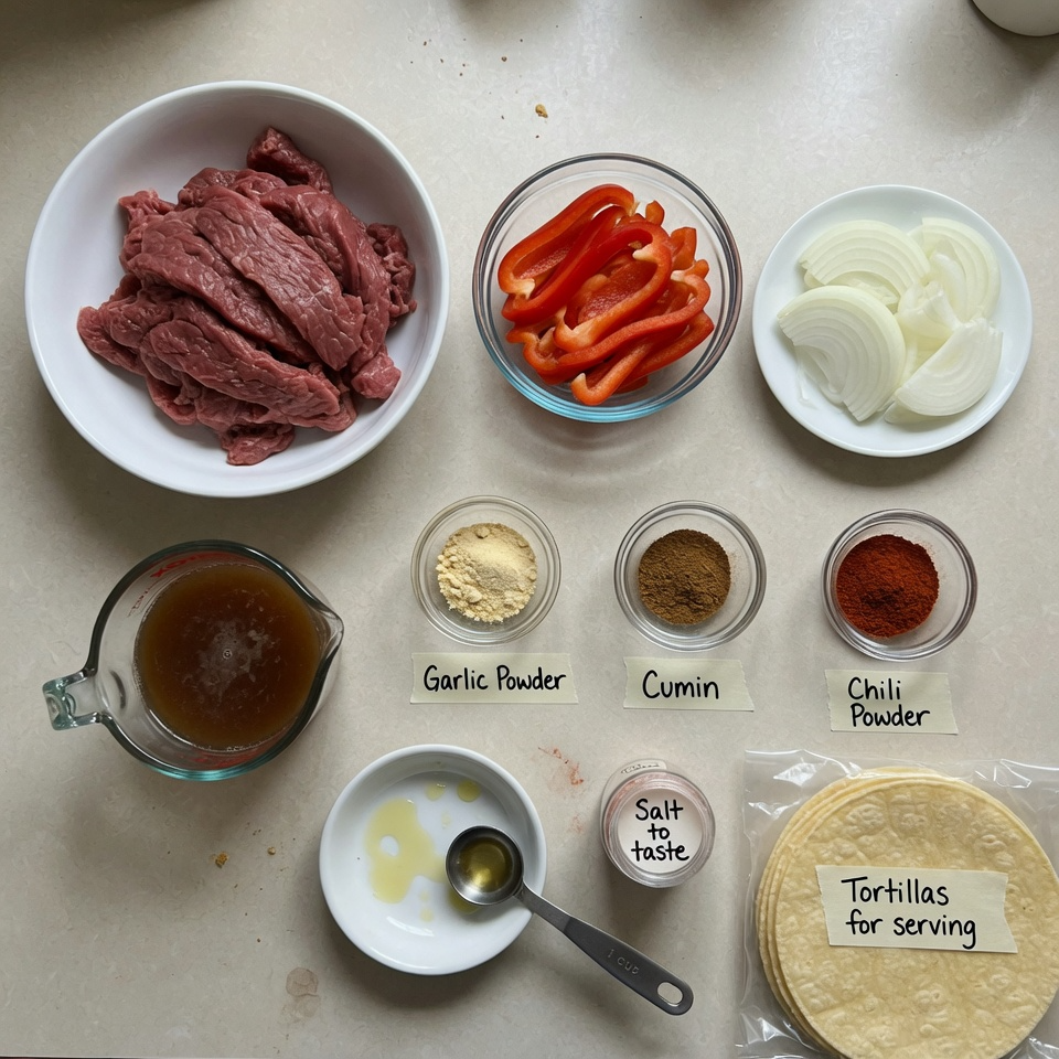 Crockpot Beef Fajitas