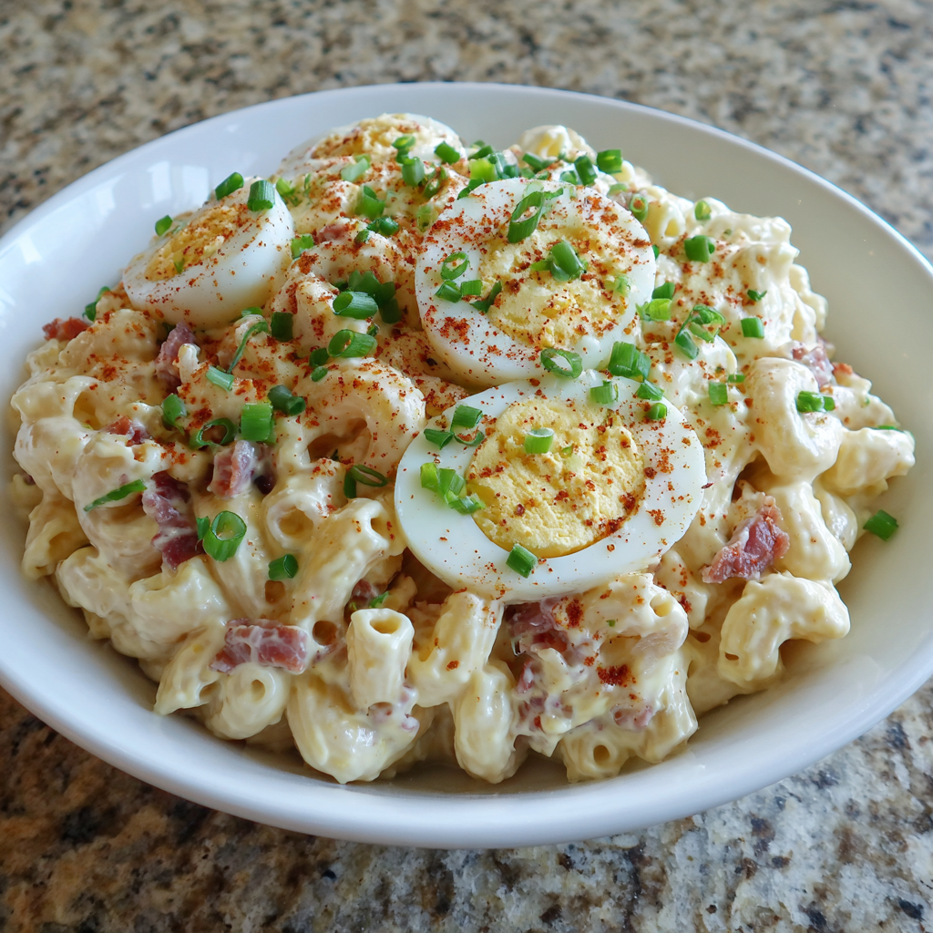 Deviled Egg Pasta Salad