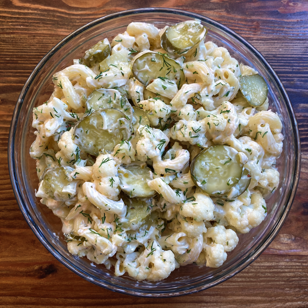 Dill Pickle Pasta Salad
