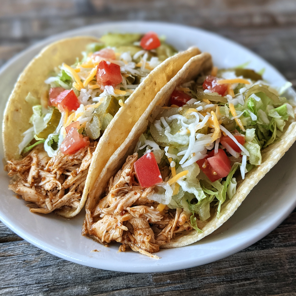 Dill Pickle Ranch Smash Chicken Tacos