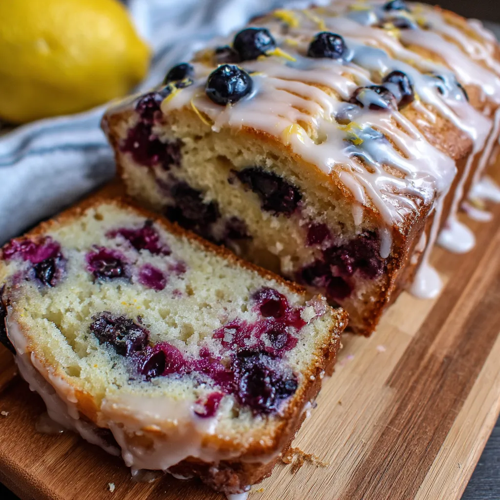 Easy Lemon Blueberry Bread