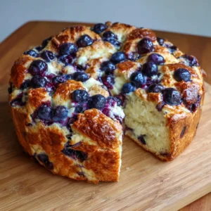 Fluffy Cottage Cheese Blueberry Cloud Bread