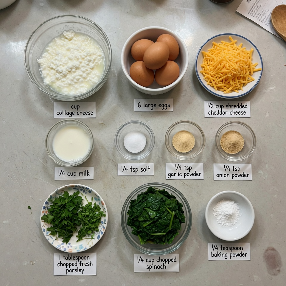 Fluffy Cottage Cheese Egg Muffins