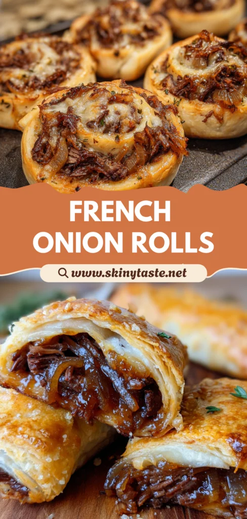 French Onion Smoked Beef Rolls