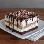 Frozen Brownie Ice Cream Cake