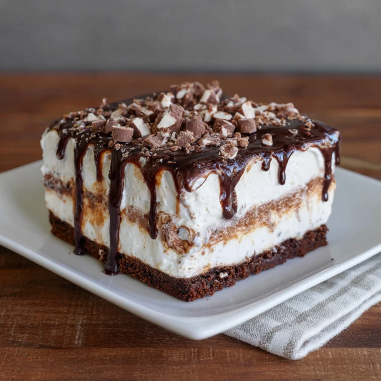 Frozen Brownie Ice Cream Cake