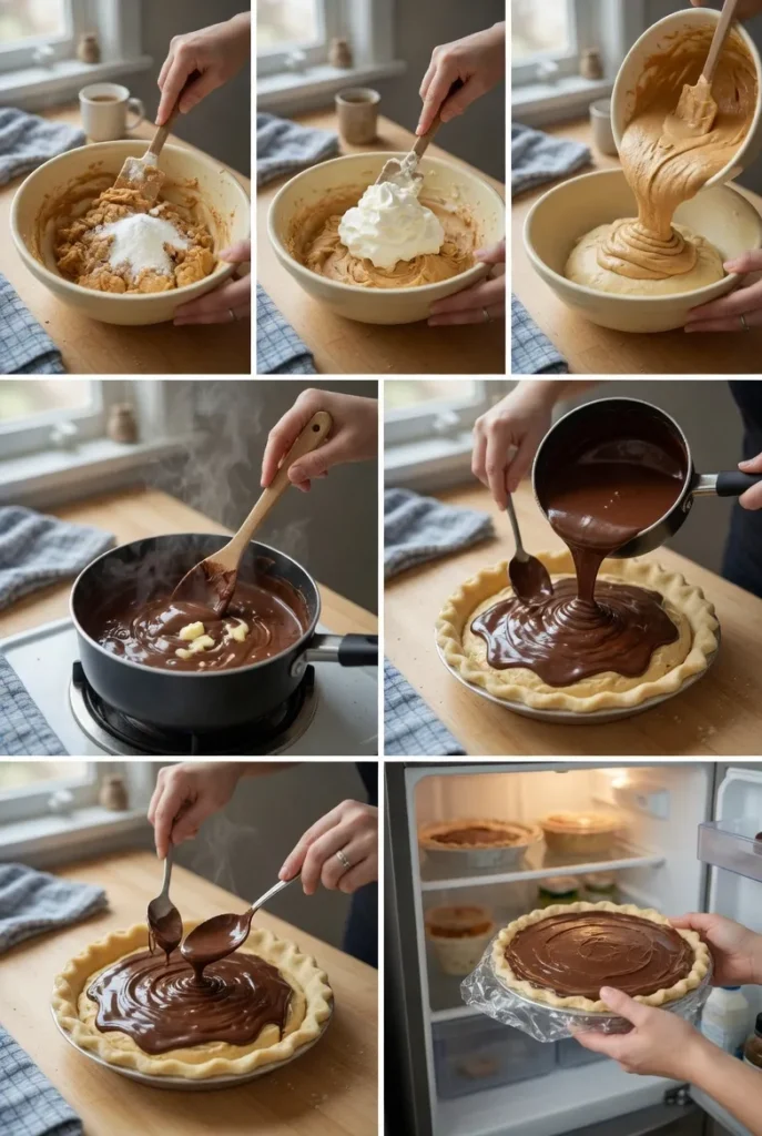 Giant Peanut Butter Cup Pie