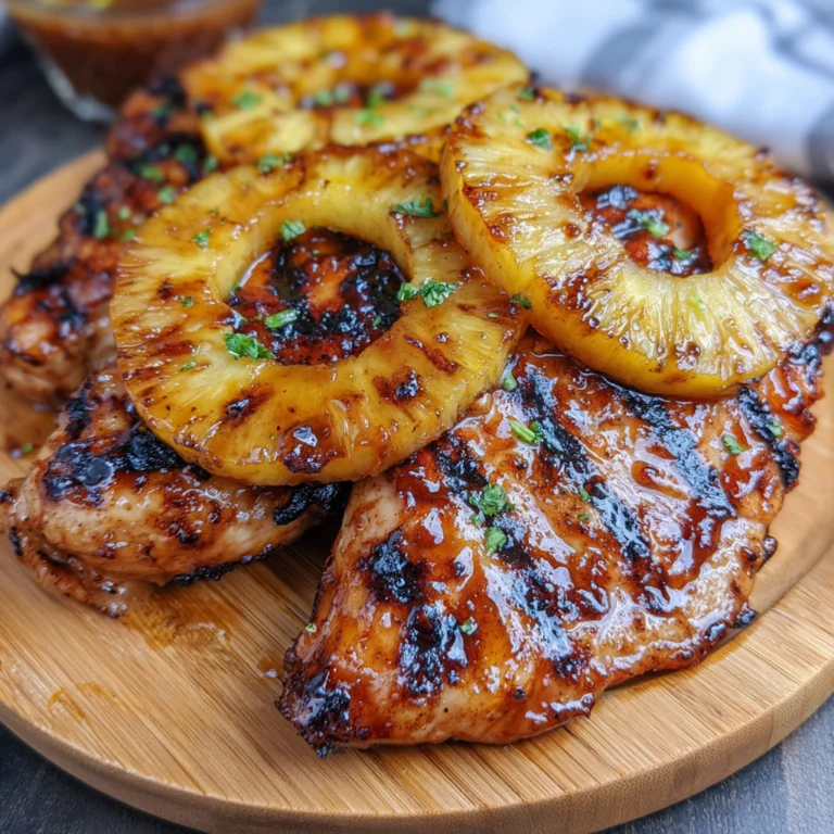 Grilled Aloha Chicken and Pineapple
