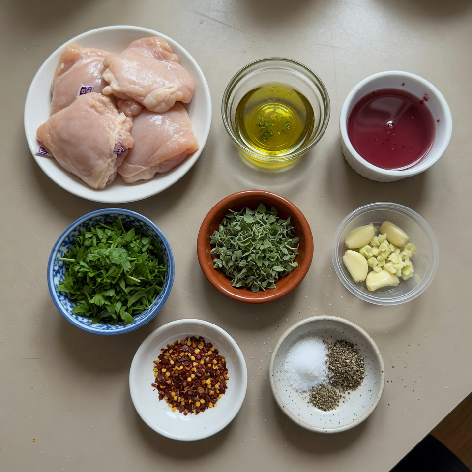 Grilled Chicken Thighs with Chimichurri