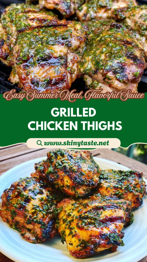 Grilled Chicken Thighs with Chimichurri