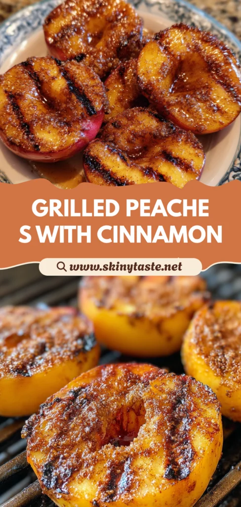 Grilled Peaches with Cinnamon and Brown Sugar