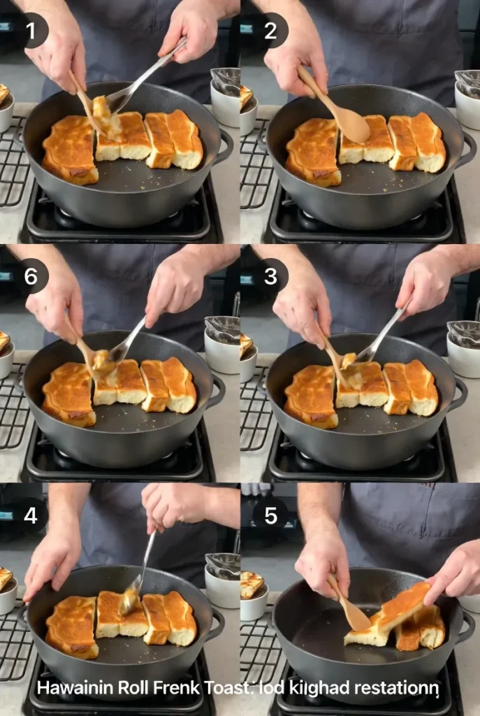 Fluffy Hawaiian Roll French Toast Recipe – Easy Breakfast for 4 8 Hawaiian Roll French Toast