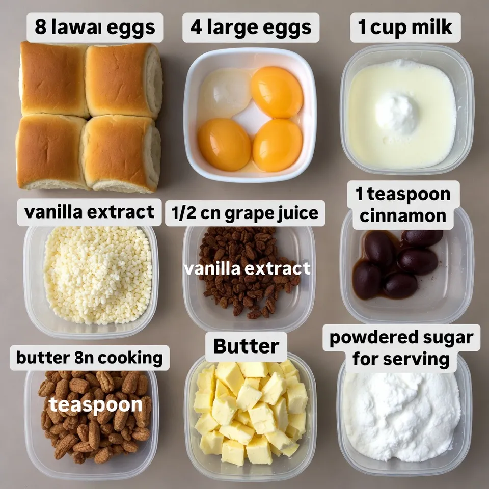 Fluffy Hawaiian Roll French Toast Recipe – Easy Breakfast for 4 7 Hawaiian Roll French Toast