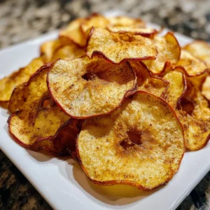 Healthy Air Fryer Apple Chips