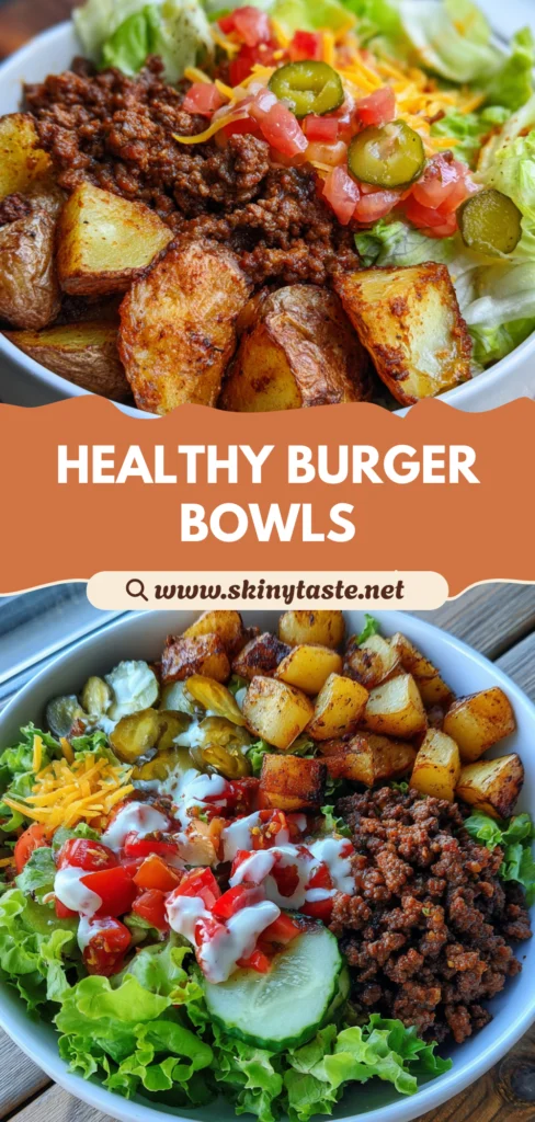 Healthy Burger Bowls