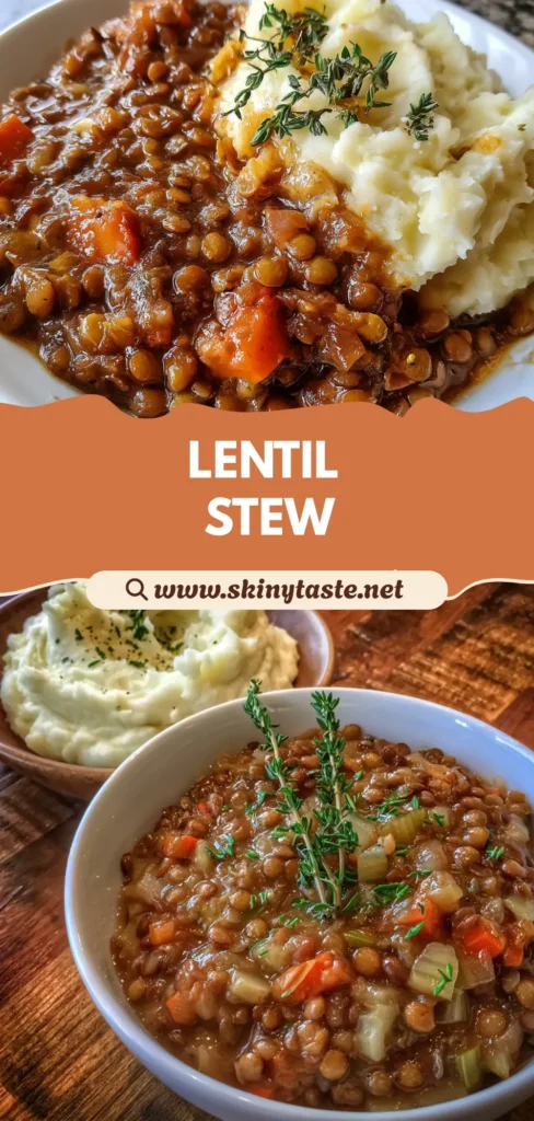 Hearty Lentil Stew with Creamy Mashed Potatoes – Easy Comfort Recipe 10 Hearty Lentil Stew with Creamy Mashed Potatoes
