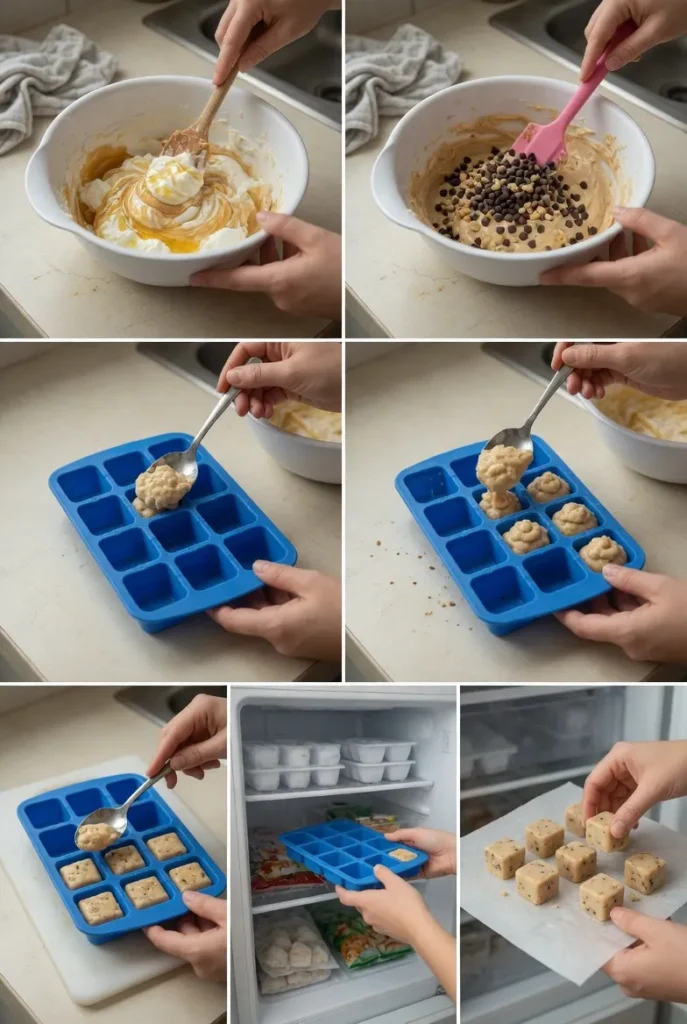 High Protein Frozen Peanut Butter Greek Yogurt Bites