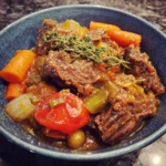 High Protein Slow Cooker Beef Dinner