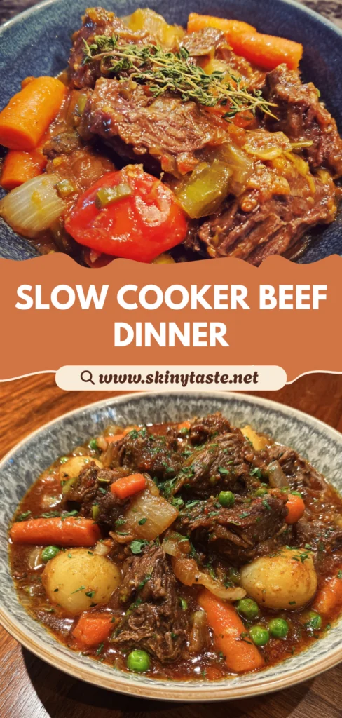 High Protein Slow Cooker Beef Dinner