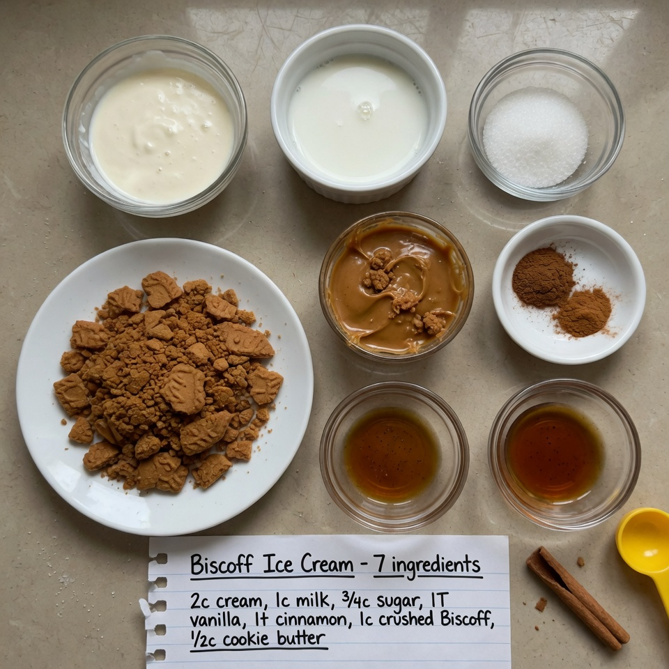 Homemade Cookie Butter Ice Cream