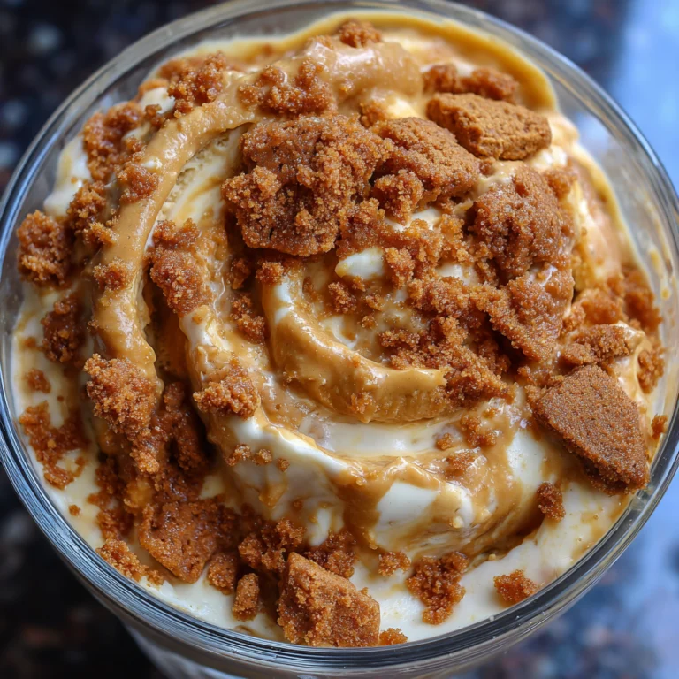 Homemade Cookie Butter Ice Cream
