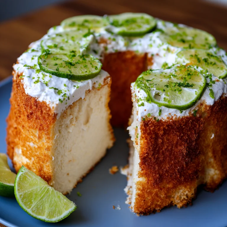 Key Lime Angel Food Cake