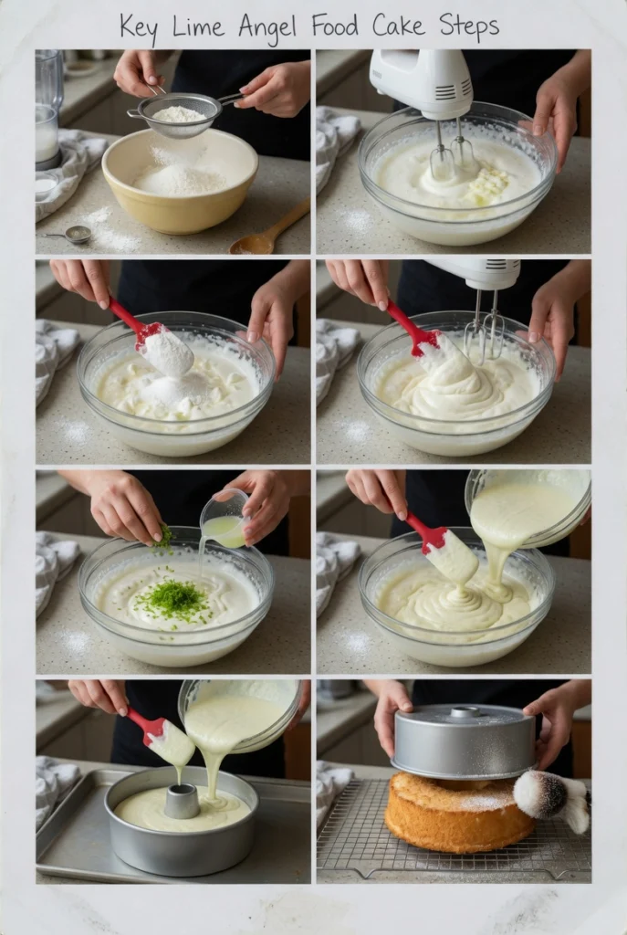 Key Lime Angel Food Cake