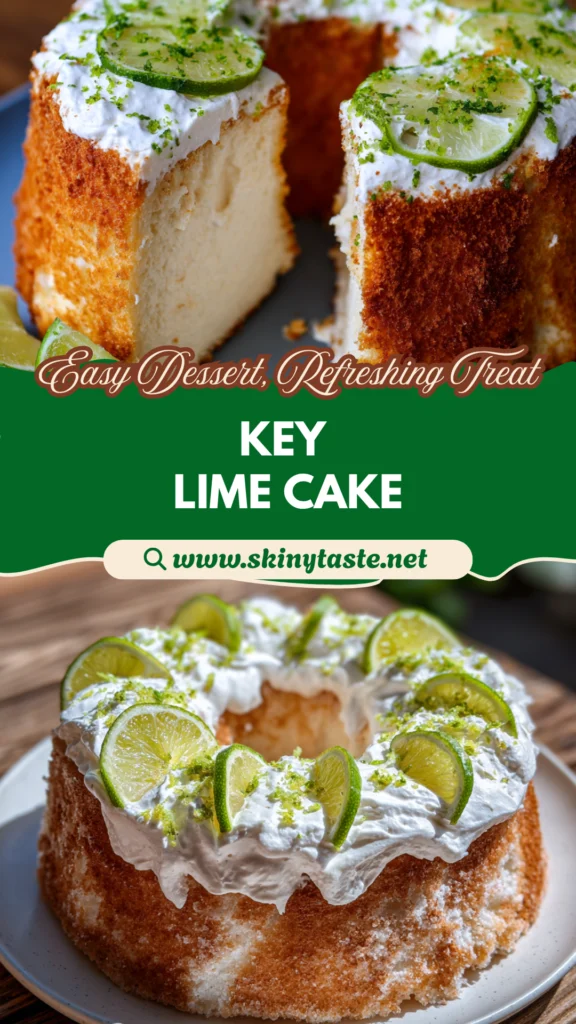 Key Lime Angel Food Cake