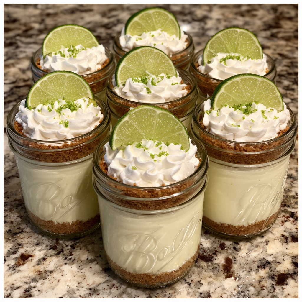 Key Lime Pie Mason Jars