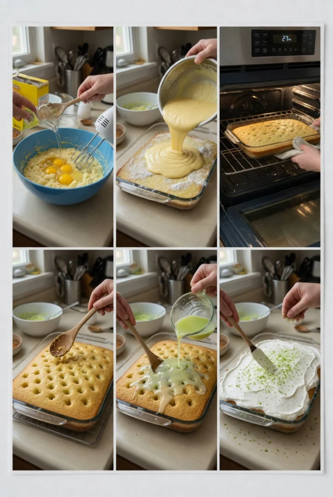 Key Lime Poke Cake