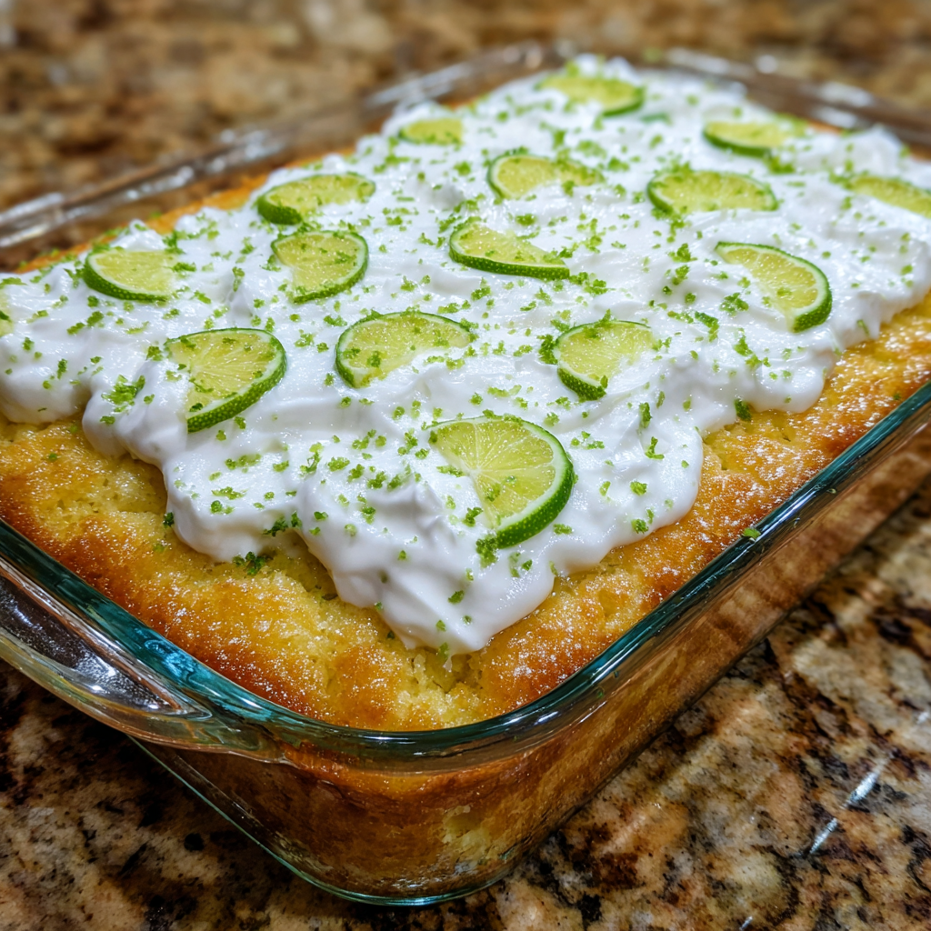 Key Lime Poke Cake